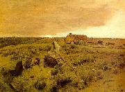 Jean Charles Cazin Weary Wayfarers oil painting